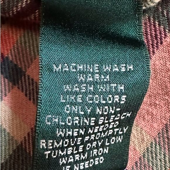 Vintage Lauren Jeans Co Ralph Lauren Plaid Button-up Shirt Women’s Size Medium - Picture 8 of 8